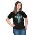 thumbnail image 5 of Faith Hope Love Cross Christian Women's Graphic T Shirt Tees Brisco Brands M, 5 of 6