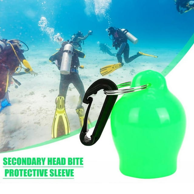 Regulador de Esnórquel a Prueba de Polvo Cubierta de La Boquilla Retenedor de Pulpo de Buceo con Clip Accesorios para Esnórquel , Verde verde 3