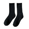 thumbnail image 1 of Calcetines de media pantorrilla para mujer, 2 uds., calcetines cálidos de Color sólido, informales, gruesos, suaves, para botas, para senderismo, Talla única Soledad Calcetines de becerro, 1 of 10