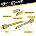 thumbnail image 3 of AKDSteel PTO Shaft, 1-3/8" PTO Drive Shaft, Round Ends, 6 Spline Tractor Driveline, Yellow PTO Shaft for Finish Mower, Rotary Cutter, 3 of 8