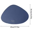 thumbnail image 3 of Coofit Faux Leather Placemat Waterproof Triangular Table Mat Table Placemat for Kitchen, 3 of 10