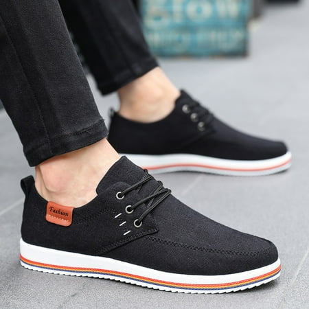

Huilaibazo Casual Shoes For Men Fashion Men Shoes Outdoor Canvas Casual Shoes Comfortable Summer Men Shoes