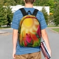 thumbnail image 4 of Lukts Rose Psychedelic Pattern 15 Inch Student Backpack, Waterproof Laptop Backpack with Adjustable Shoulder Straps, Lightweight Travel, Campus Backpack, Unisex, 4 of 6