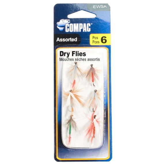 6 Pack Wet Flies Fishing Lures, Assorted Styles