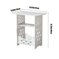 thumbnail image 3 of Hovmgk Bedside Table Mini Coffee Table, Compact Side Table for Sofa & Bedroom, Plastic Storage and Organization Solution, Sturdy and Easy-to-Assemble Bedside Cabinet for Modern Living, 3 of 6