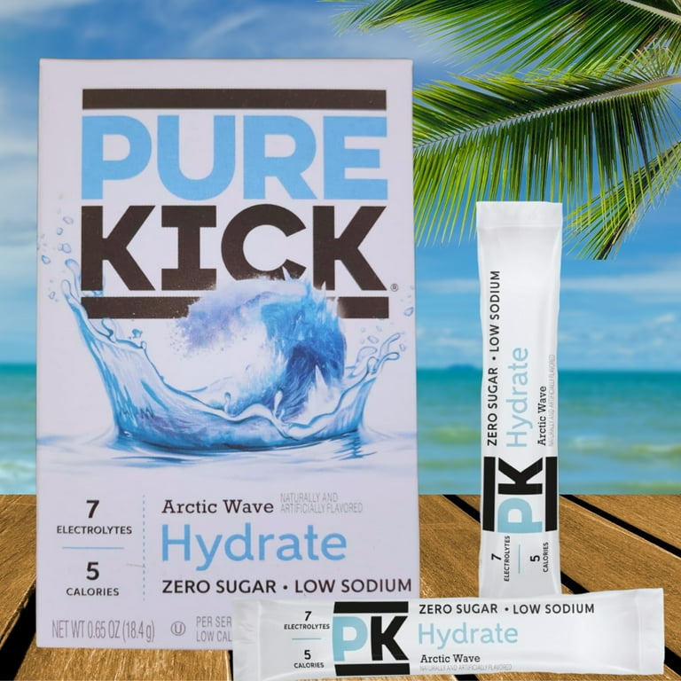 N S Pure Kick Arctic Wave Hydrate Drink Mix Sticks 2 Boxes