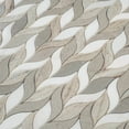 thumbnail image 3 of Mirage 10x12 Warm Beige White Marble Mosaic Leaf Wall and Floor Tile (4.07 sq ft/case) - 5 Pack, 3 of 5