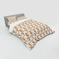 thumbnail image 3 of Ambesonne Ocean Bedding Set 3 Pcs, Seahorses Marine Lifestyle, Twin XL, Redwood Peach and White, 3 of 3
