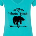 thumbnail image 4 of Inktastic Nana Bear Grandma Women's V-Neck T-Shirt, 4 of 5