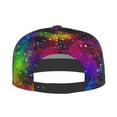 thumbnail image 4 of Fotbe Bright Universe Flat Bill Visor Cap Classic Snapback Hat Polyester Foam Trucker Hat Trucker Cap Adjustable Baseball Cap, 4 of 9