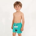 thumbnail image 3 of Pantalones cortos infantiles con bolsillo, cordón elástico, estampados, estilo casual, bañador, cinco puntos., 3 of 8