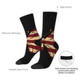 thumbnail image 4 of Cauagu Patriotic USA Butterfly Art Print Crew Socks for Women and Men,Adult Athletic Running Socks 1-Pair Sports Socks Work Gear Socks with Moisture Wicking, 4 of 6