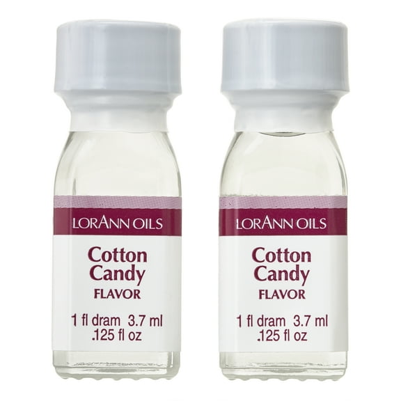 12 Packs: 2 ct. (24 total) LorAnn Cotton Candy Flavoring - 1/8oz.