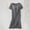Dark Gray, variant on QUINDOS Womens Pajamas Plus Size One Piece Mid Length Nightgowns for Women Padded Short Sleeve Sleep Dress Casual Crew Neck Solid Loose Sleepwear Night Dress