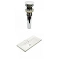 thumbnail image 1 of American Imaginations 31.73-in. W 1 Hole Ceramic Top Set In White Color - Overflow Drain Incl. AI-30894, 1 of 8