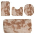 thumbnail image 5 of Fufafayo under $5 4 Pieces Bathroom Rugs Sets, Shaggy Bath Mat Set, Soft Absorbent Plush Bathroom Rugs, Non Slip Bath Rugs, 5 of 9