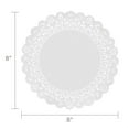thumbnail image 4 of Hygloss Produits Hyg10081 Napperons 8 Rond-100/pkg Blanc., 4 of 4