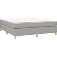 Box Spring Bed Frame Dark Gray Twin XL Fabric with Sturdy Legs and ...
