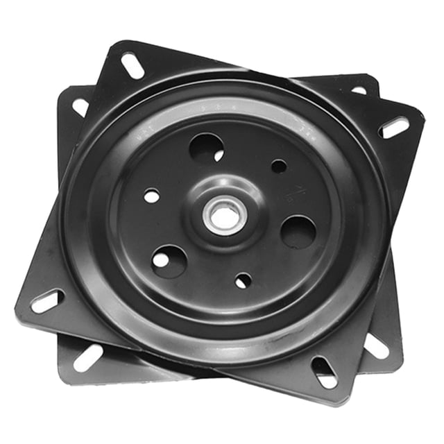 Miangastore Seat Swivel Plate Replacement Bar Stool Black Cold Rolled Steel 1Set 7.6X7.6X0.6In
