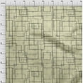 thumbnail image 4 of oneOone Cotton Silk Greenish Beige Fabric Geometric Craft Projects Decor Fabric Printed By The Yard 42 Inch Wide-K2, 4 of 6
