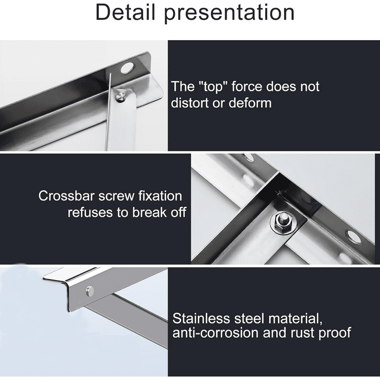 600LB Capacity Steel Wall Bracket For Mini Split AC Units | Heavy Duty Condenser Mount, Universal Fit For Air Conditioners