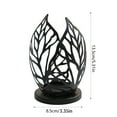 thumbnail image 4 of Cheapark Metal Leaf Candlestick Holder - Hollow Tealight Cup, Elegant Decor for Wedding, Living Room & Holiday Dining, 4 of 6