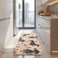 thumbnail image 4 of Dachshund and Flower Kitchen Rug Mat,Kitchen Runner Rugs Non Skid Washable,Decorative Kitchen Floor Mats for Kitchen,Sink,Laundry,17"x47.2", 4 of 7