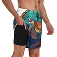 thumbnail image 6 of Rocae Sea Turtle in Coral for Men's Swim Trunks Quick Dry With Two Side Pockets and One Lined Patch PocketXX-Large, 6 of 9