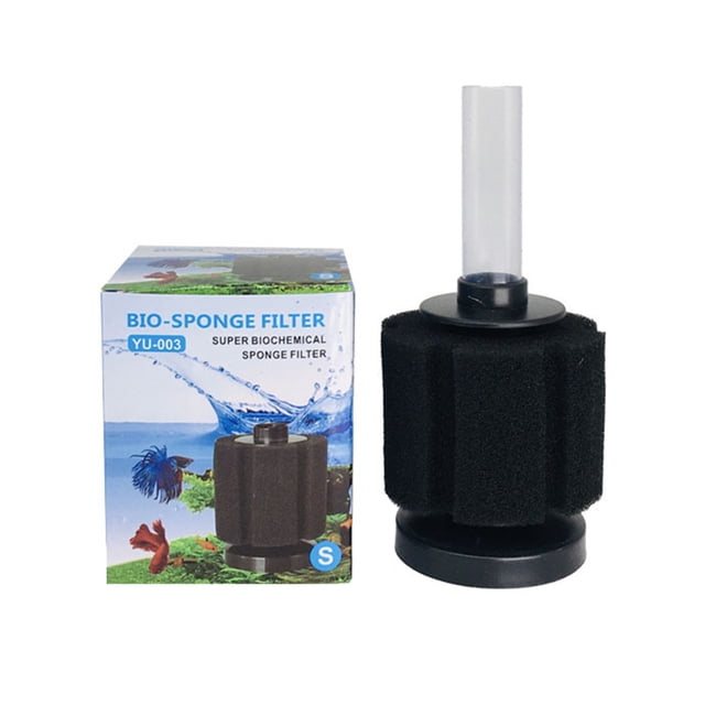 Methold Accesorio de tanque de peces de plástico: aumente la cantidad de suministros de salud del aire solubles en agua Filtro de tanques de Filtros de acuario Caja azul neutro 180