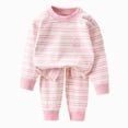 thumbnail image 3 of CAUYDY Children Girl Pajamas Kids Picture Outfits 5T 6T 7T 8T 9T 10T Long Sleeved Shirt and Pants Fall Winter Set Girls Sleepwear Sizes 130,Pink, 3 of 8