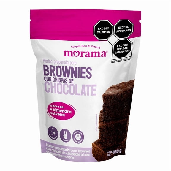 Harina para brownies con chispas de chocolate Morama 330 g
