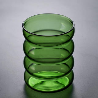 6 Santero 958 GREEN Glass Cups