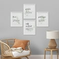 thumbnail image 3 of PixonSign Framed Wall Art Inspirational Virtue Quotes - Love, Peace, Patience, Self-control Illustrations Posters, Set of 4 Botanical Illustrations, Canvas Prints for Home Decor - 8"x10" White, 3 of 5