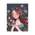thumbnail image 1 of Amdohai 12*16 Inch DIY 5D Diamond Painting Kit Women Girl Pattern Full Drill Diamond Painting Acrylic Rhinestone Mosaic Painting Craft Home Wall Decoration Gift Frameless, 1 of 8