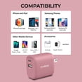 thumbnail image 6 of Velvet USB C Wall Charger Block 20W PD, Liquipel Powertek Type C Fast Charging Cube, Phone Wall Power Adapter with Foldable Plug, Compatible with iPhone, iPad, iWatch, Galaxy, Android, Pixel, Tablet, 6 of 7