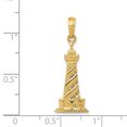 thumbnail image 2 of 14K Yellow Gold Lighthouse Pendant, 2 of 2