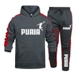 thumbnail image 1 of Conjunto de chándal con capucha y pantalones de jogging para hombre, ropa deportiva informal para uso diario en el gimnasio, otoño e invierno, 1 of 4