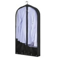 thumbnail image 2 of Trayknick Dustproof Waterproof Breathable Garment Bag - Clear Zipper PVC Wardrobe Hanging Clothes Dust Cover (1/5Pcs), 2 of 8