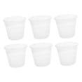 thumbnail image 4 of DimyFew 6 Pcs Pots pour Orchidées Semis Pépinière Rempotage Légers Patio Respirants 16cm Rond Blanc, 4 of 8