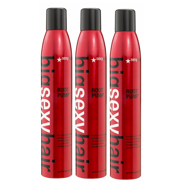 Sexy Hair Root Pump Volumizing Spray Mousse 10 Ounce (Pack of 3)