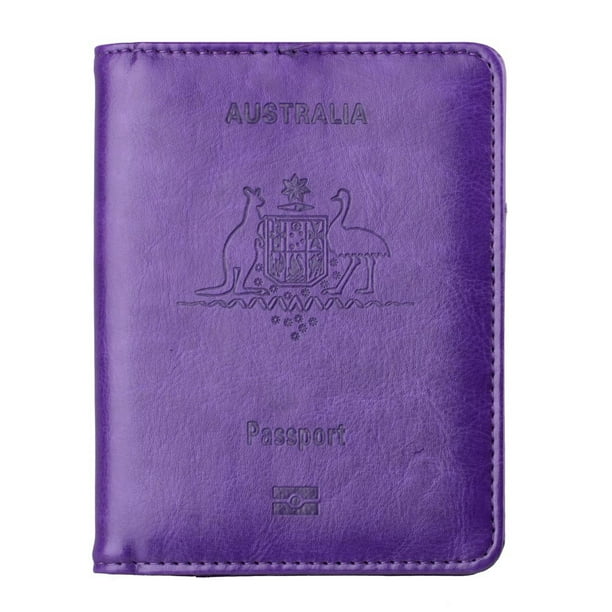 Funda protectora antimagnética para pasaporte, de piel sintética, para pasaporte, tarjetero, tarjetero
