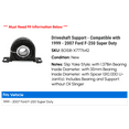 thumbnail image 2 of Driveshaft Support - Compatible with 1999 - 2007 Ford F-250 Super Duty 2000 2001 2002 2003 2004 2005 2006, 2 of 2