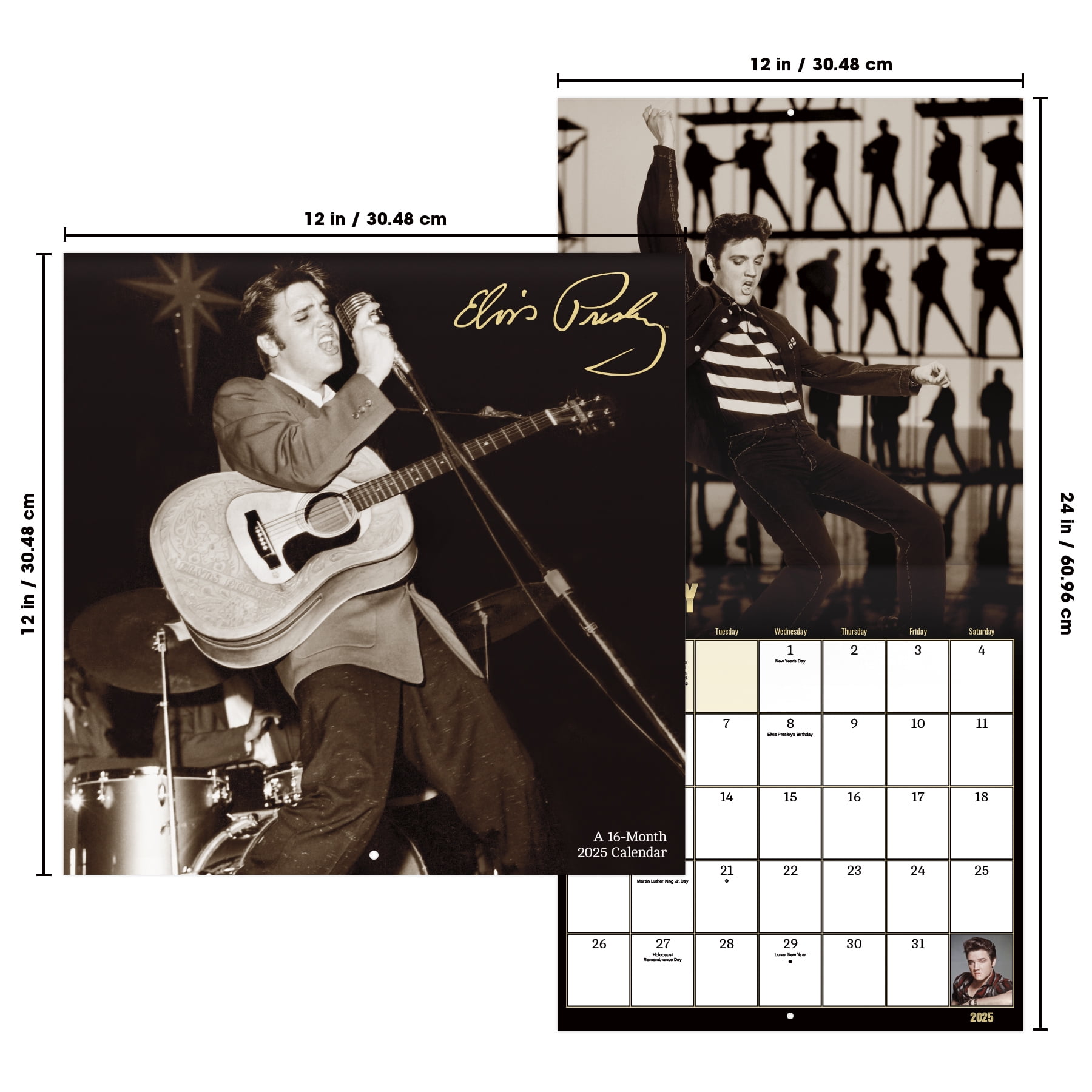 2025 Elvis Wall Calendar