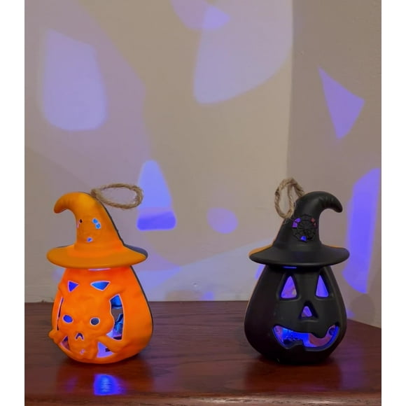 Flickering Jack O Lantern Candle Tea Light Holder