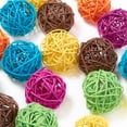 thumbnail image 6 of 2 Inch 6 Colors Wicker Rattan Ball Orbs Vase Fillers for Craft Decorative Balls, 6 of 7