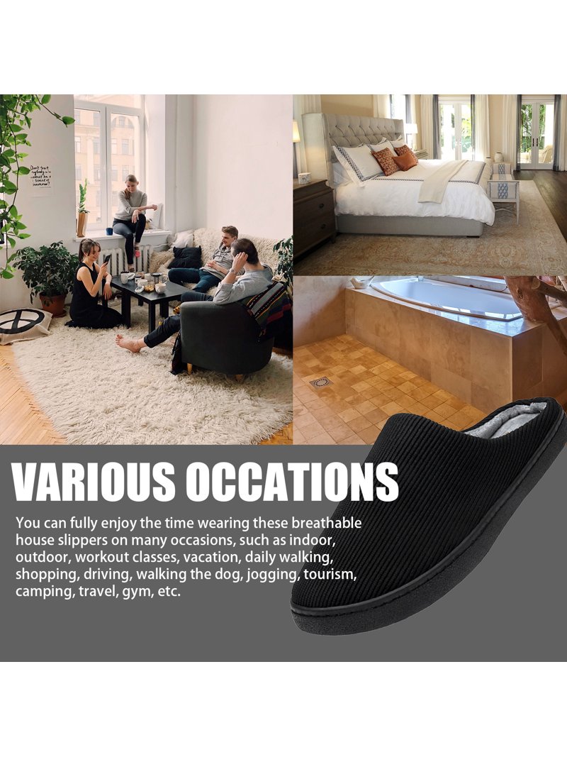Memory Foam Slippers for Women & Men House Shoes for Comfort  display picture 3