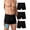 Black, variant on UNEEI Washable Incontinence Underwear for Men, 150ml Absorbent Leakproof Cotton Boxer Briefs, Reusable Mid-Rise Comfort Fit, Reliable Protection for Daily & Overnight Wear, 3 Pack Black, L