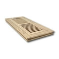 thumbnail image 5 of 4 x 12 Red Oak Wood Register - Flush with Frame (Unfinished), 5 of 7