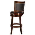 thumbnail image 2 of SAFAVIEH Lazzaro 43" Bicast Leather Barstool, Espresso/Brown, 2 of 5