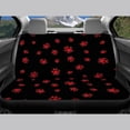 thumbnail image 6 of Uourmeti Red Paw Print Pattern Automotive Vehicle Cushion Stretchy Car Seat Covers, Easy to Install Compatible with most Cars Truck, 6 of 10